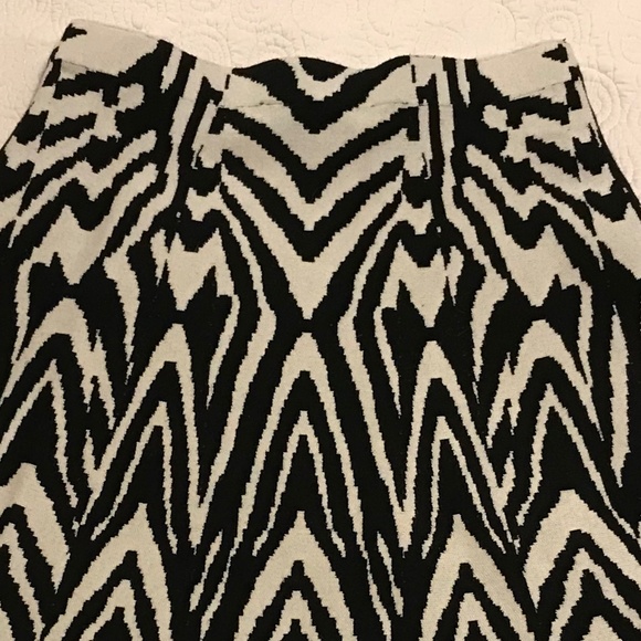 Siloni geometric zebra print a-line skirt (S?) - Picture 12 of 12